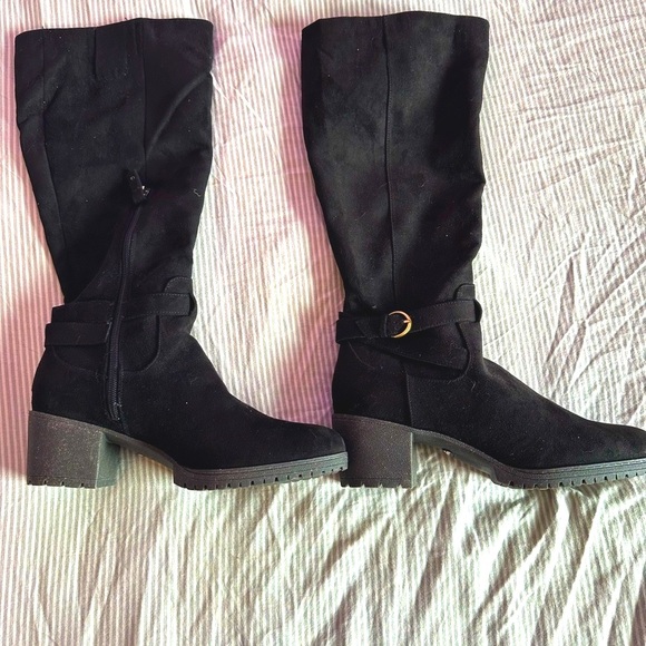 ⭐️NWOT DR.SCHOOL’S KNEE-HIGH BOOTS, Sz. 10, Vegan Suede🌻, Stunning! 😍 - Picture 7 of 15